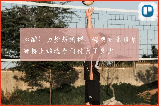 心酸!为梦想拼搏,瑞典电竞俱乐部榜上的选手们付出了多少